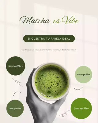 Publicación de Instagram sobre el estado de ánimo de Matcha