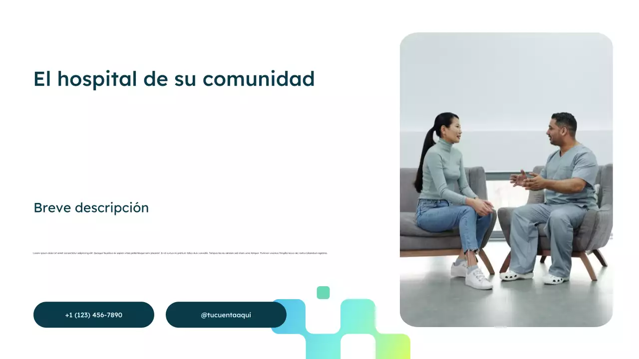 Presentación del anuncio de Blue Modern Healthcare