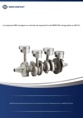 Promoción de contratos de exportación de autopartes modernas de Blue