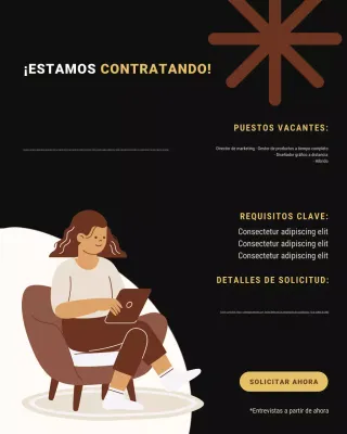 Anuncio de reclutamiento de Black Modern