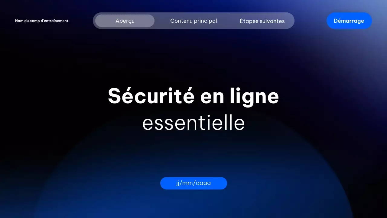 Présentation du cours de cybersécurité moderne Blue