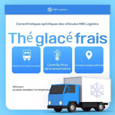 Promotion du service logistique de voitures modernes Sky Blue