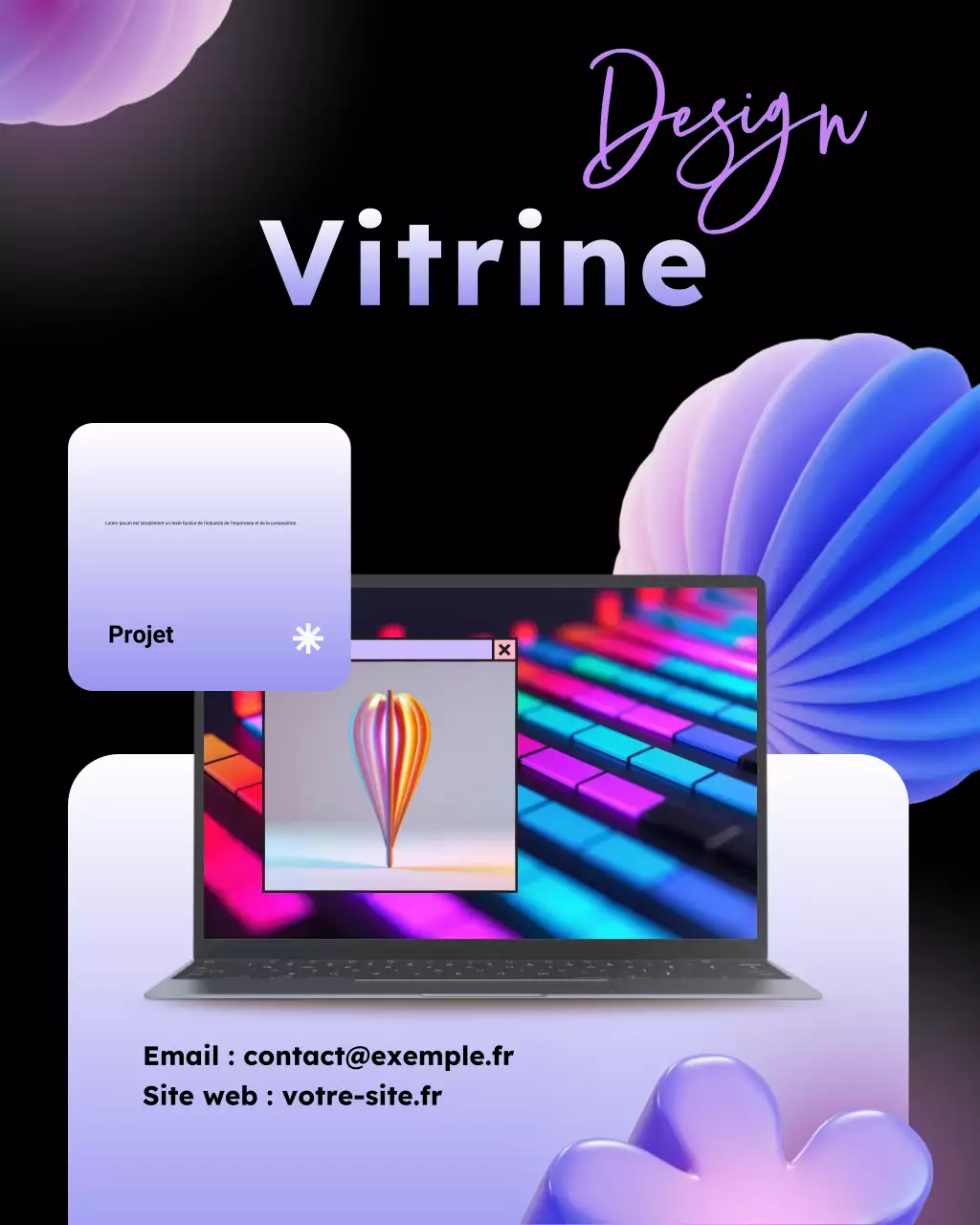 Publication Instagram mettant en avant un portfolio créatif