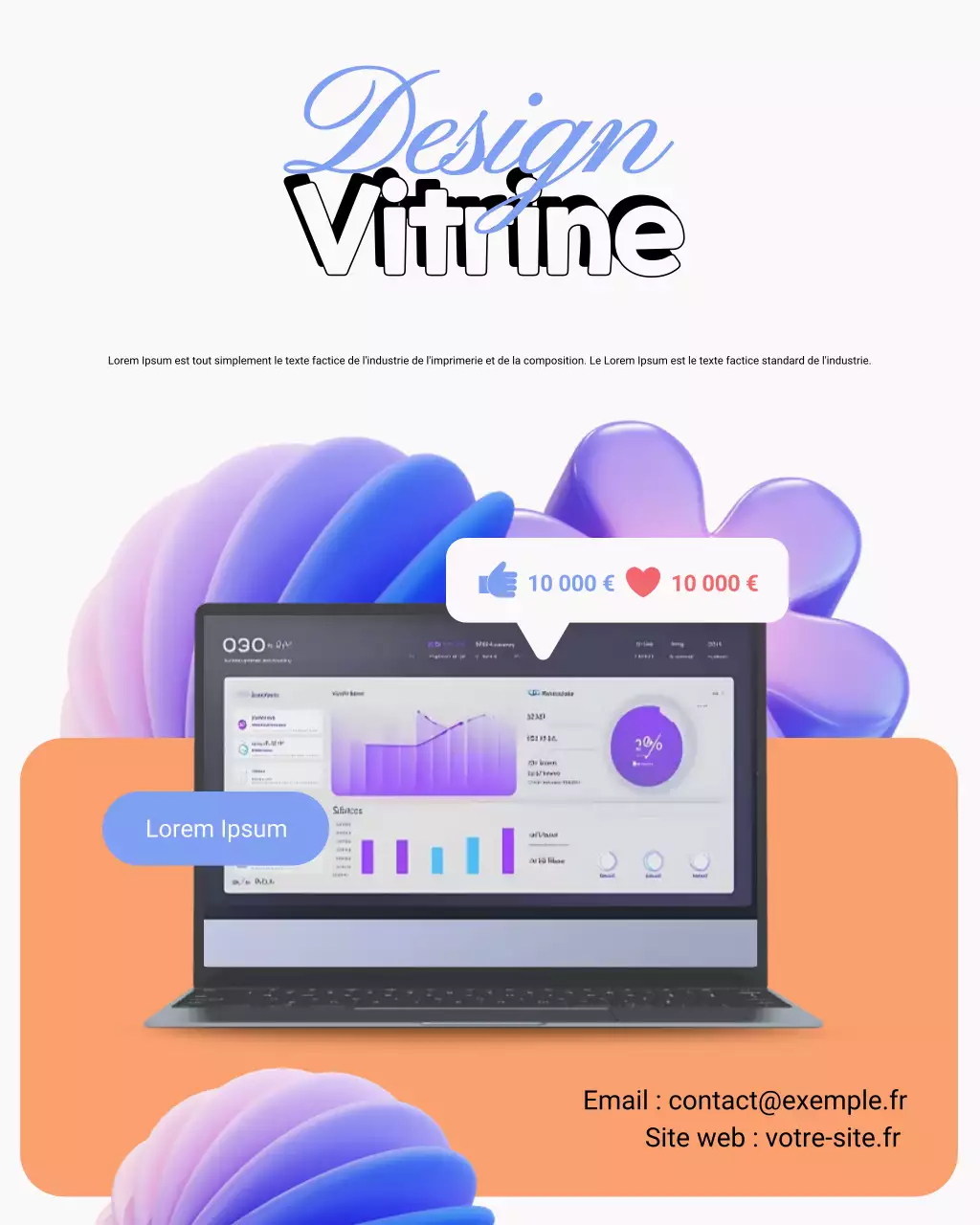 Publication Instagram mettant en avant un portfolio créatif