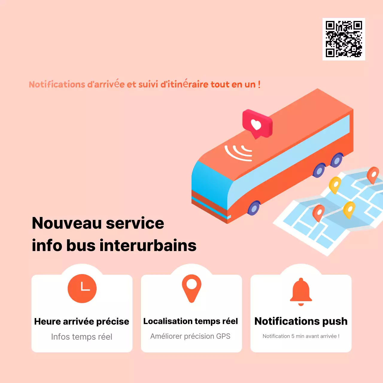 Publicité du guide des services de transport modernes Orange