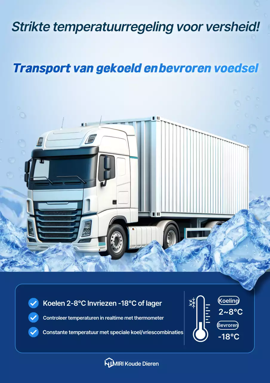 Advertentie voor Sky Blue Modern Car Logistics