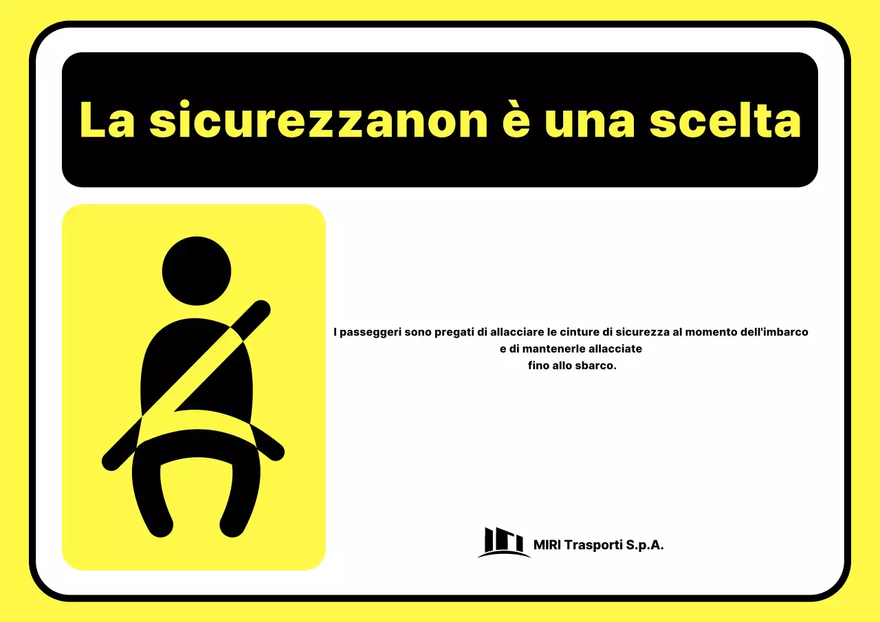 Linee guida sulla sicurezza dei trasporti pubblici evidenziate in giallo