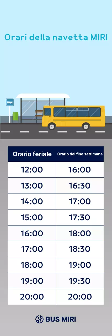 Guida al bus navetta Sky Blue Clean