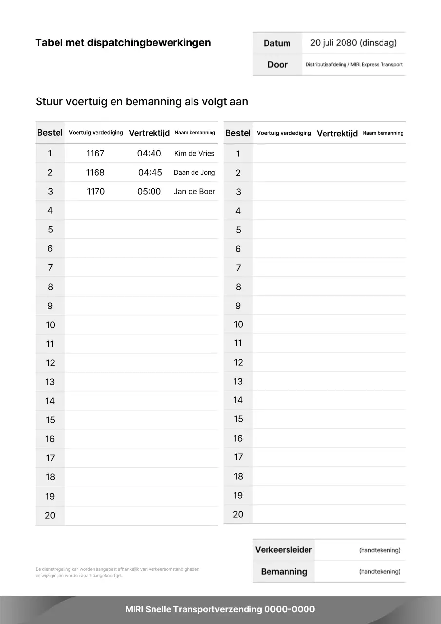Informatie over de dienstregeling van de White Clean Intercity-bus