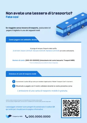 Guida al trasporto pubblico pulito Sky Blue