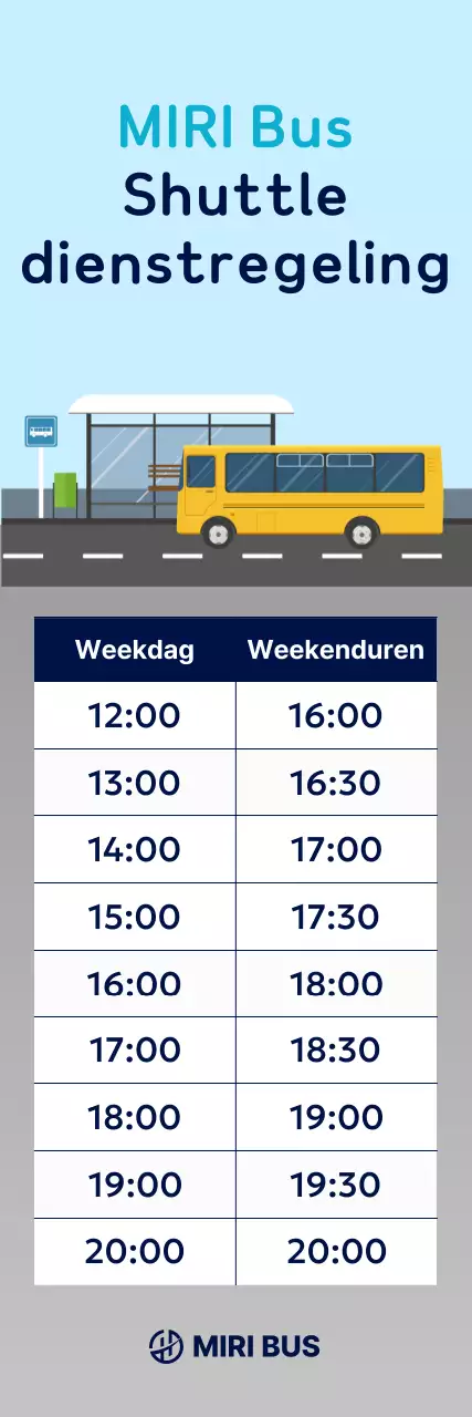 Sky Blue Clean Shuttle Bus-gids