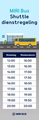 Sky Blue Clean Shuttle Bus-gids