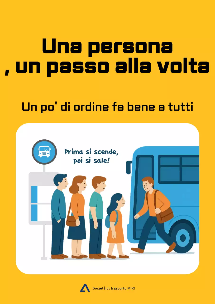 Campagna sulla sicurezza dei trasporti pubblici "Yellow Simple"