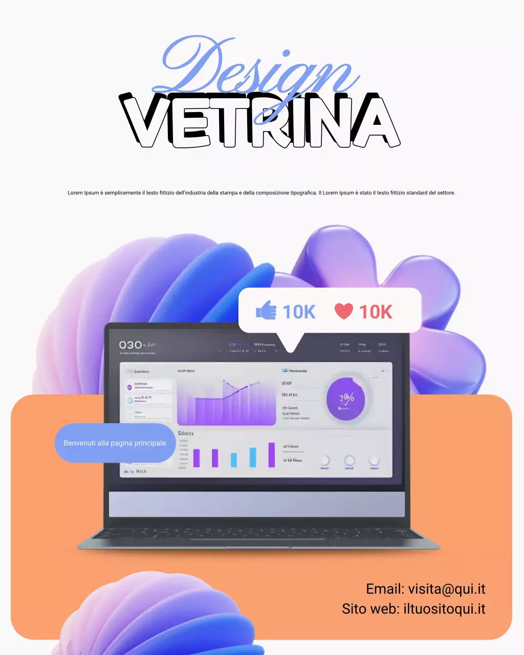 Post Instagram con i momenti salienti del portfolio creativo