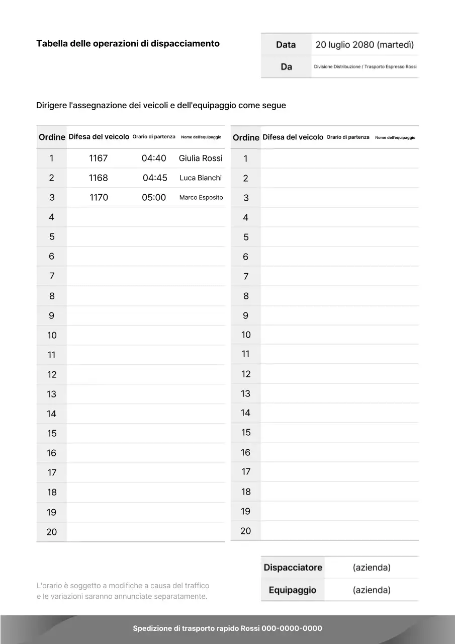 Informazioni sugli orari degli autobus interurbani bianchi e puliti