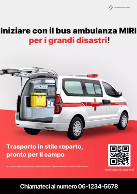 Promozione della risposta ai disastri moderna rossa
