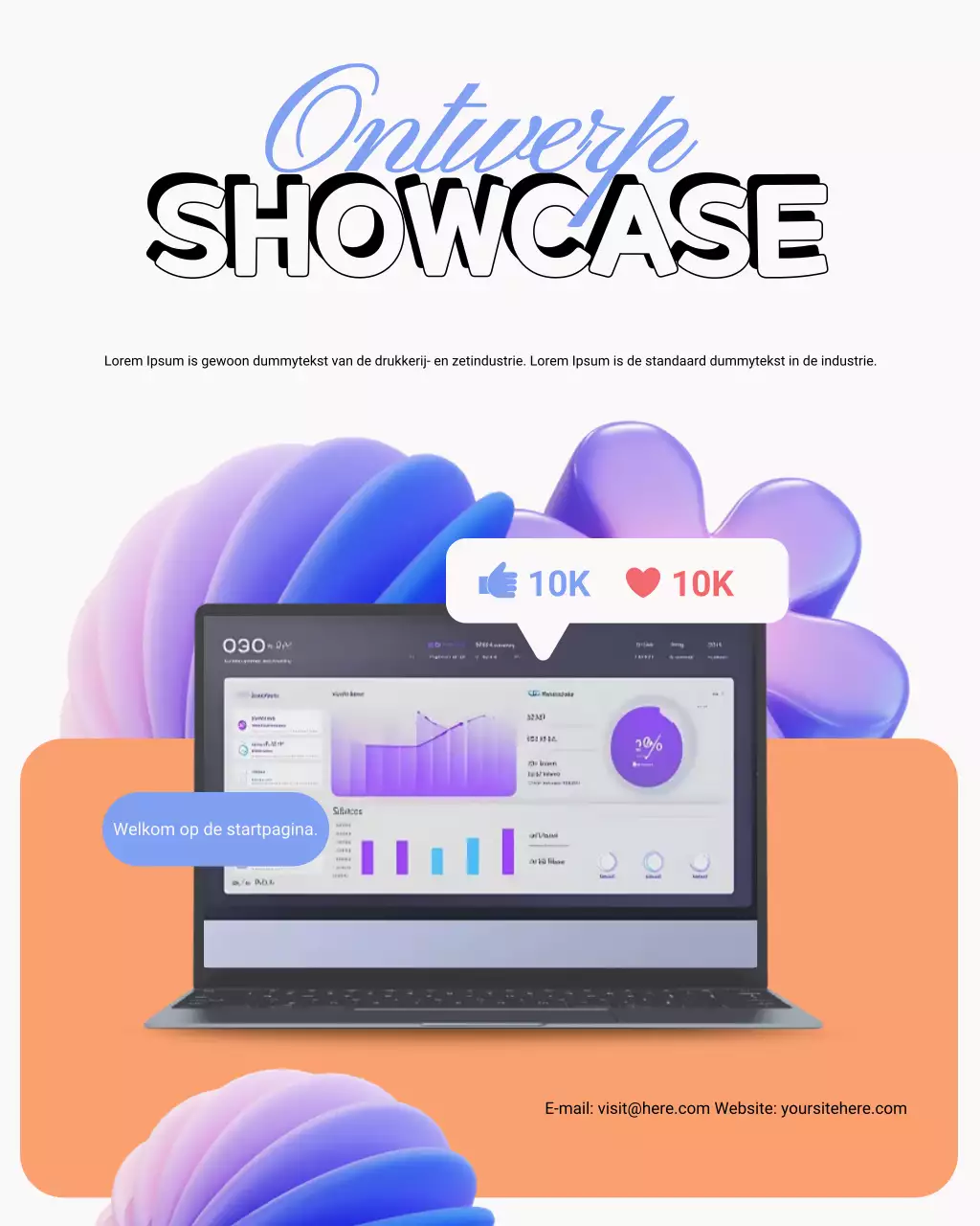 Creatieve portfolio hoogtepunten Instagram-bericht