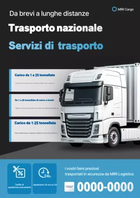Pubblicità di Black Modern Car Logistics