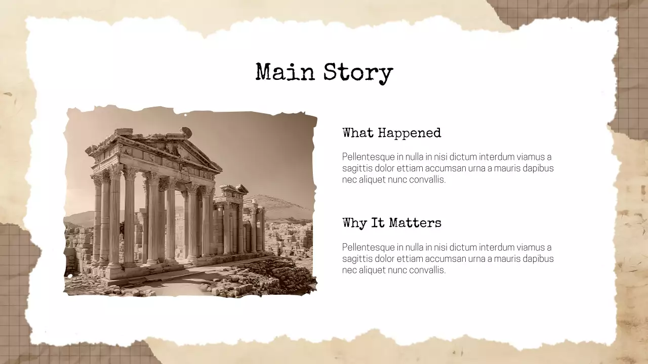 Beige Vintage Historical Literature Presentation