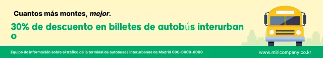 Pase de autobús interurbano simple amarillo con descuento
