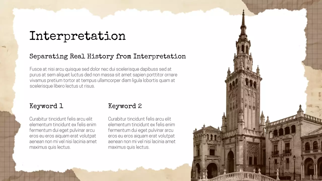 Beige Vintage Historical Literature Presentation