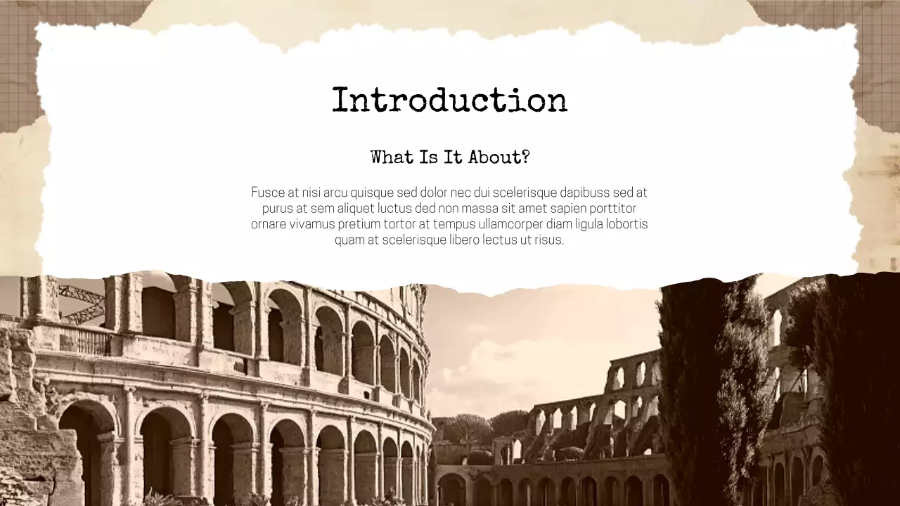 Beige Vintage Historical Literature Presentation