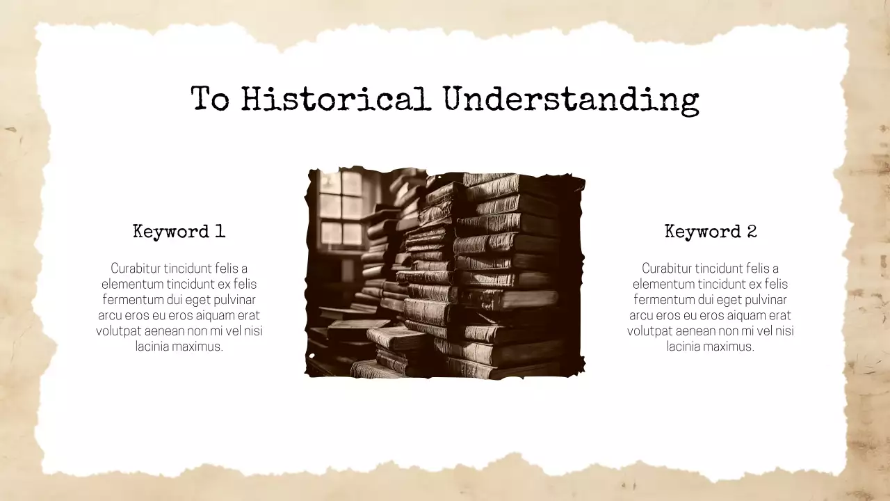 Beige Vintage Historical Literature Presentation