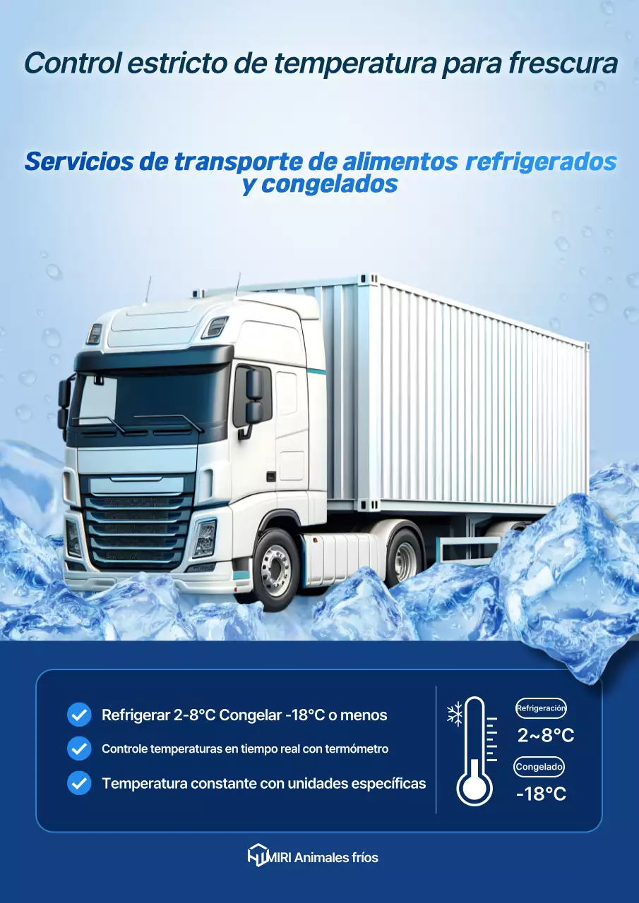 Anuncio de logística de automóviles modernos de color azul cielo