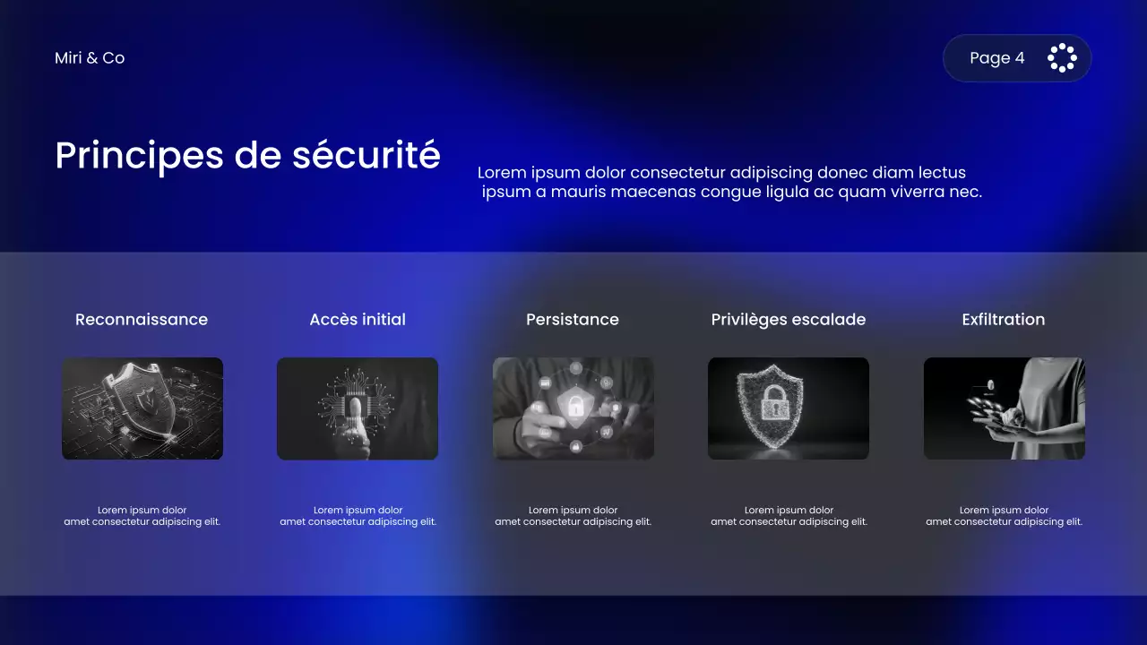 Cours de cybersécurité Blue Modern