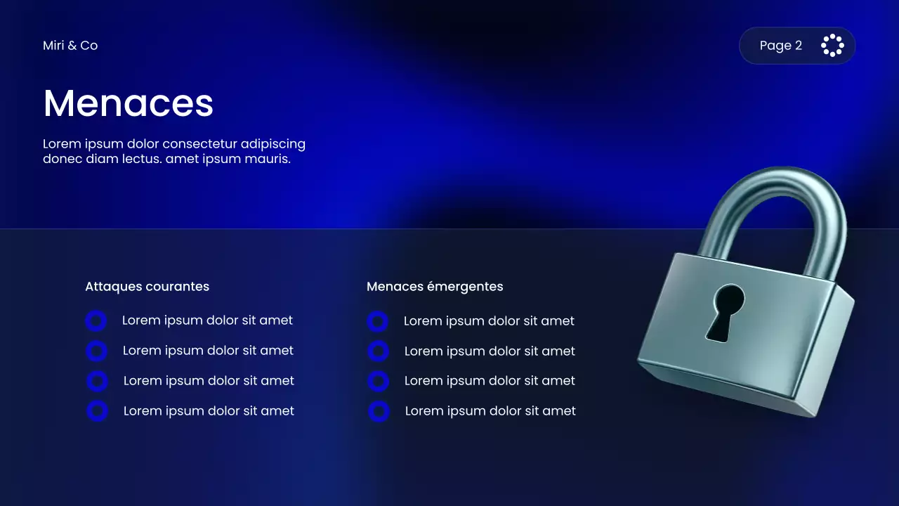 Cours de cybersécurité Blue Modern