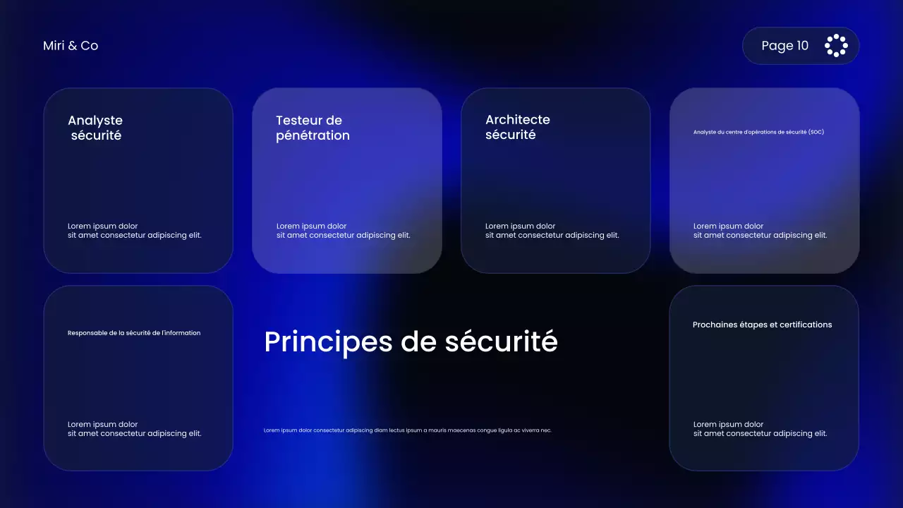 Cours de cybersécurité Blue Modern