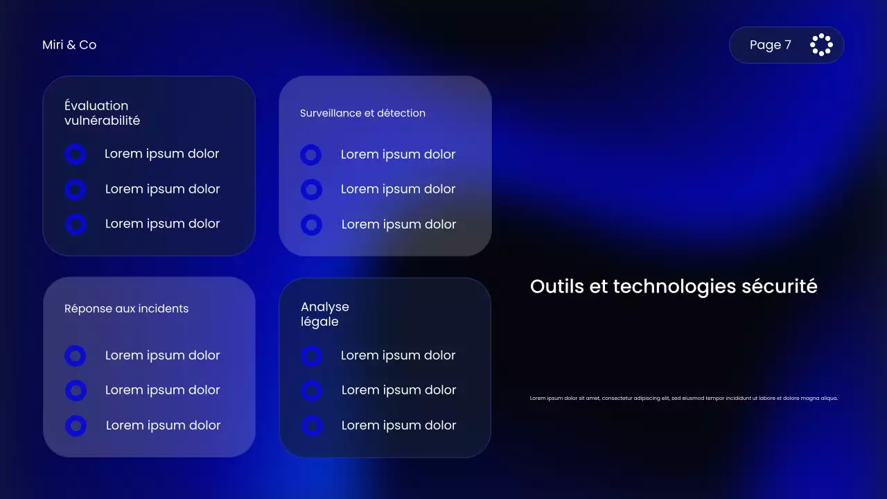 Cours de cybersécurité Blue Modern