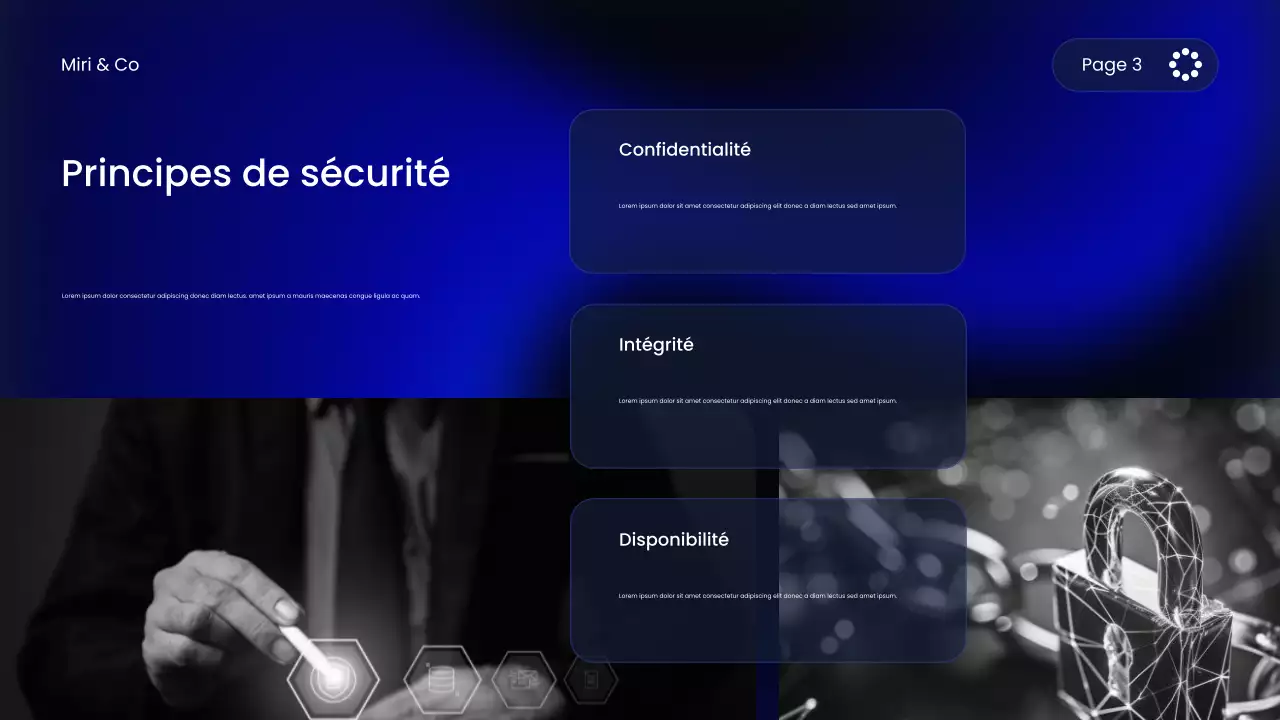 Cours de cybersécurité Blue Modern