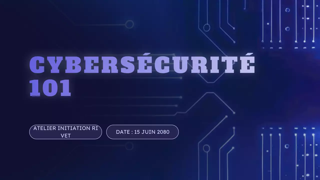 événement de cybersécurité bleu