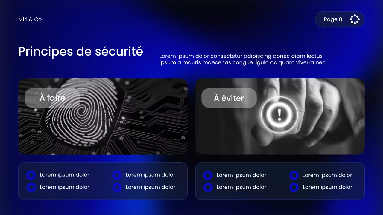 Cours de cybersécurité Blue Modern