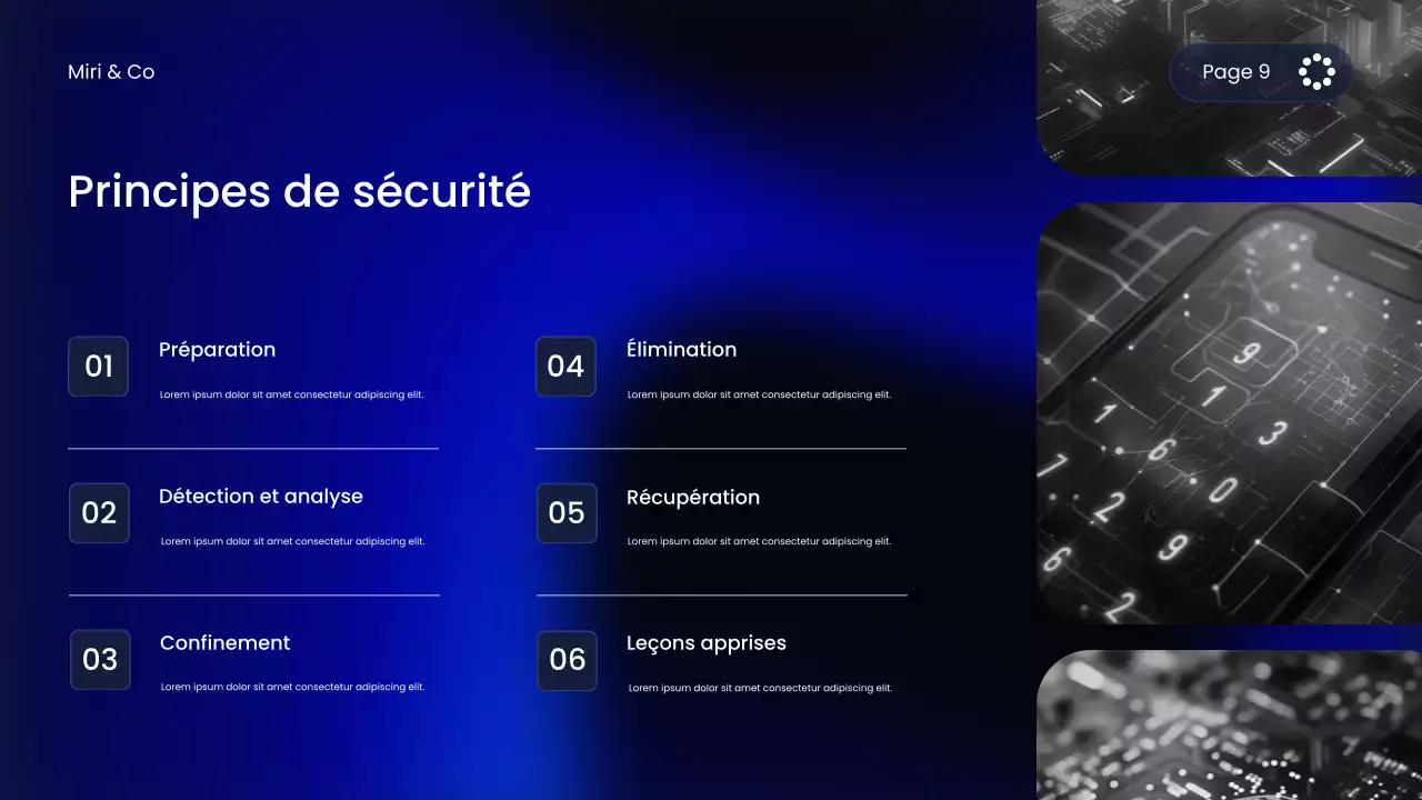 Cours de cybersécurité Blue Modern