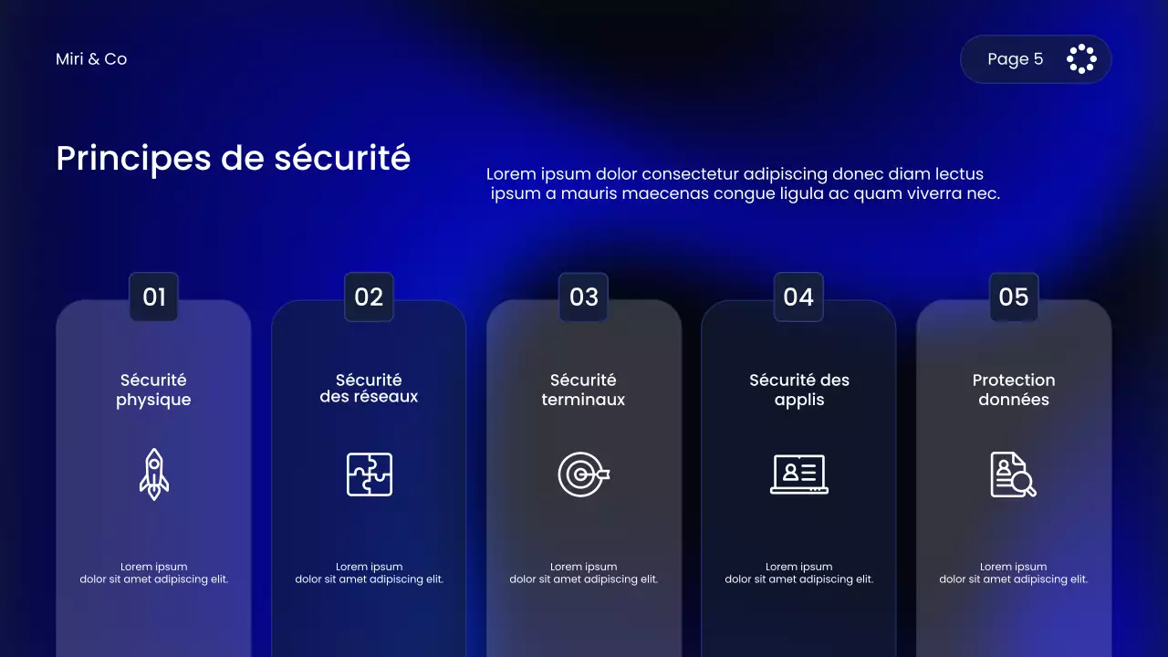 Cours de cybersécurité Blue Modern