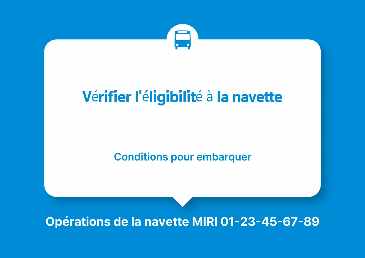 Avis aux usagers de la navette Blue Simple