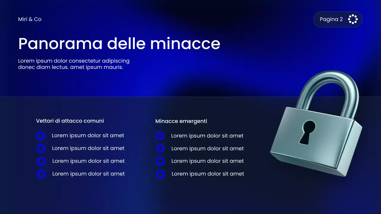 Corso di sicurezza informatica moderna blu