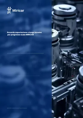 Promozione del contratto di esportazione moderno blu