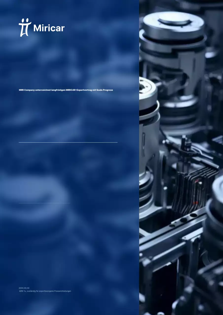 Blue Modern Exportvertragsförderung