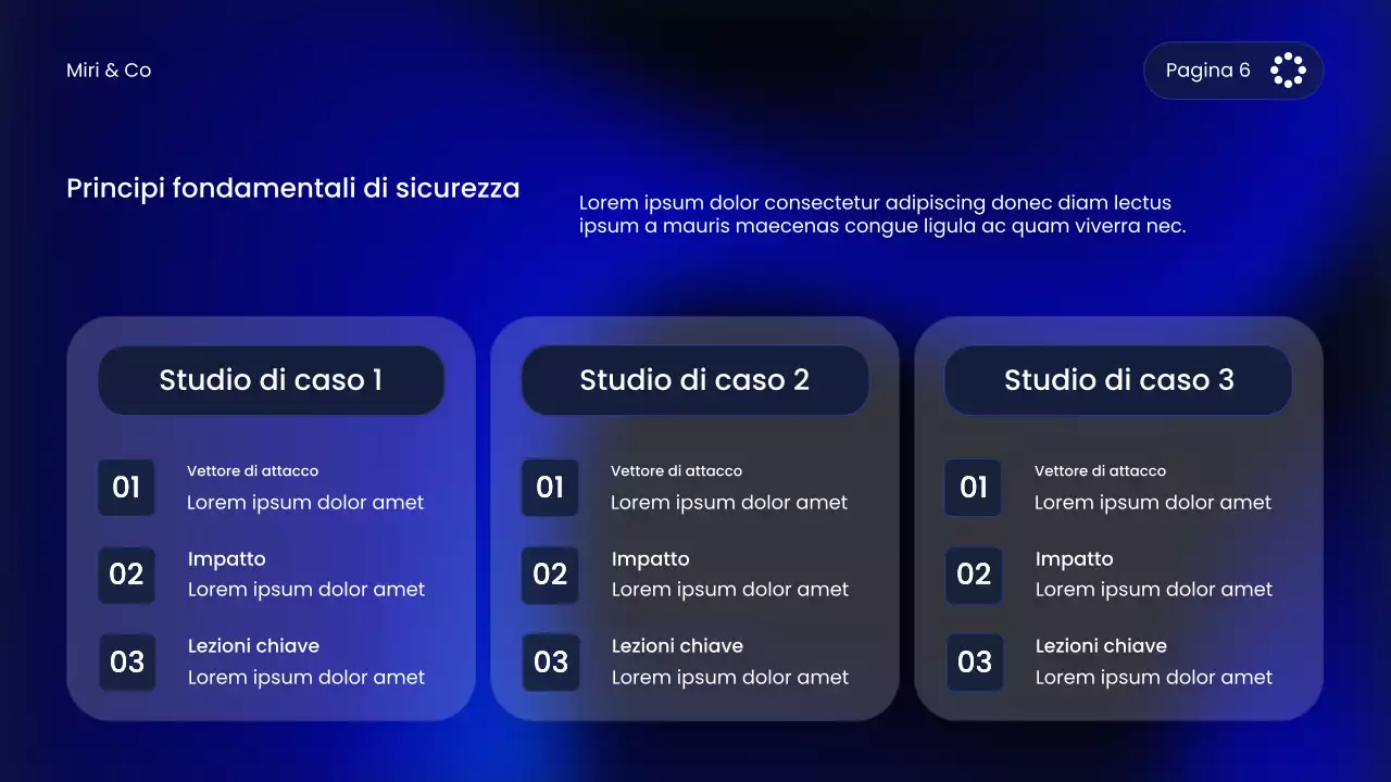 Corso di sicurezza informatica moderna blu