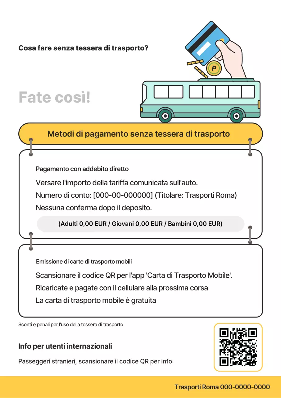 Guida alle tariffe semplici del trasporto pubblico giallo