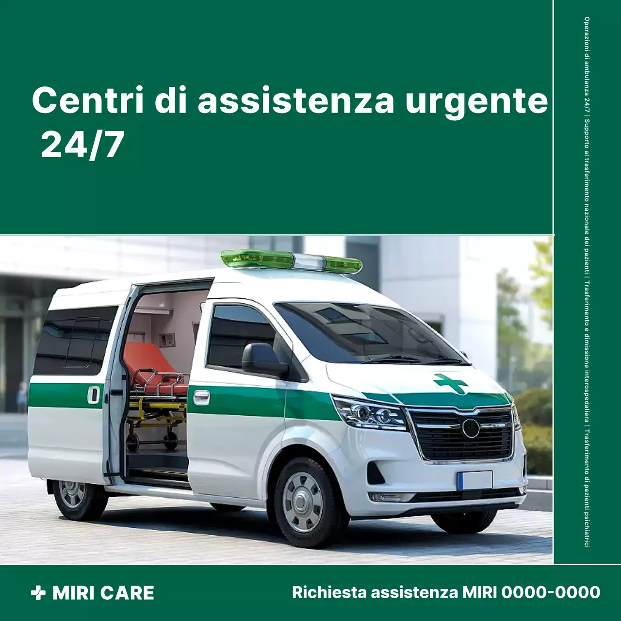 Promozione medica di emergenza semplice e verde