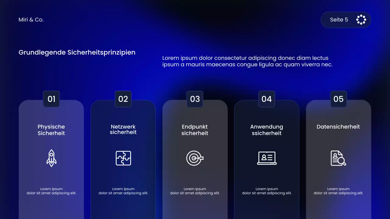 Blue Modern Cybersecurity Kurs