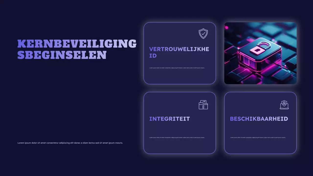 blauw cyberveiligheidsevenement