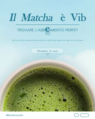 Post Instagram promozionale di Simple Modern Matcha