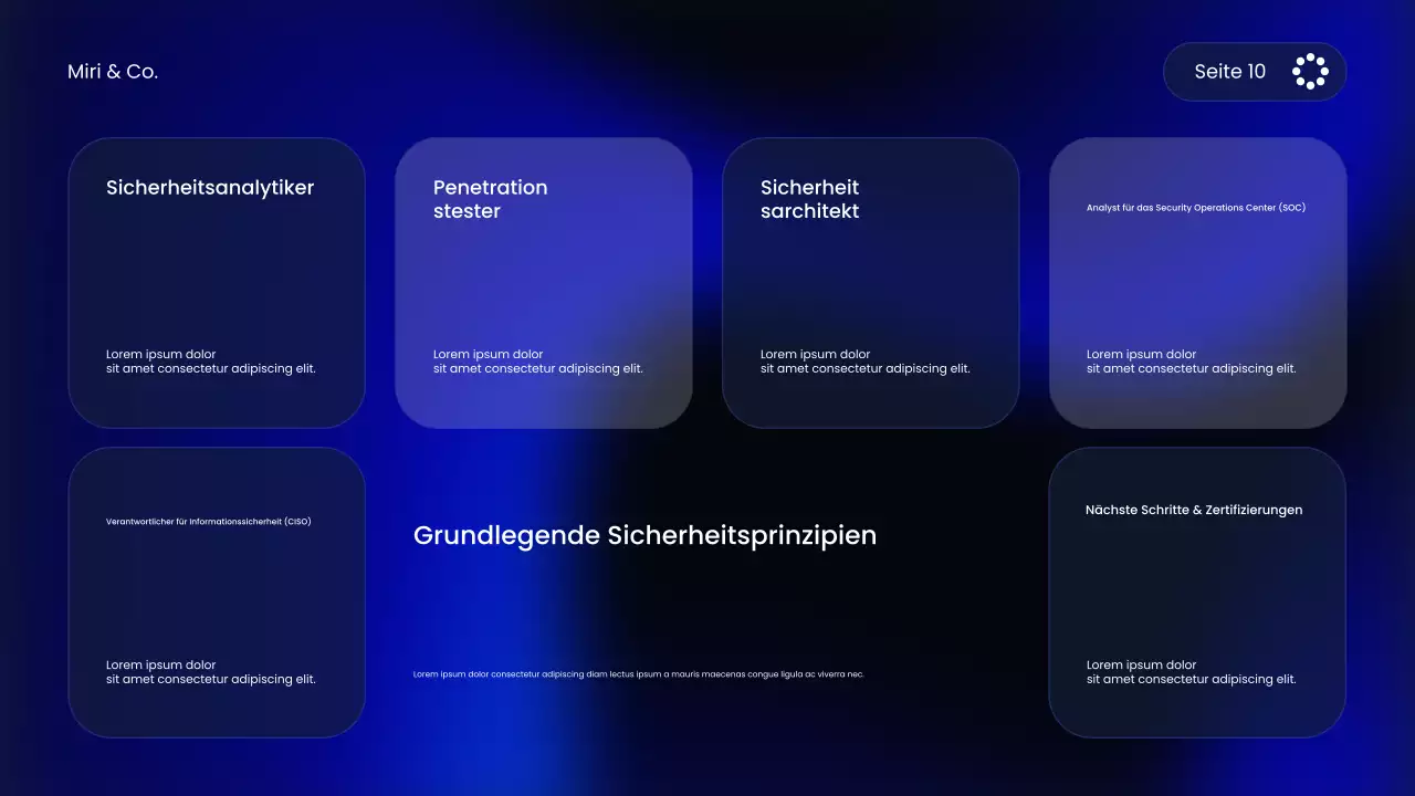 Blue Modern Cybersecurity Kurs