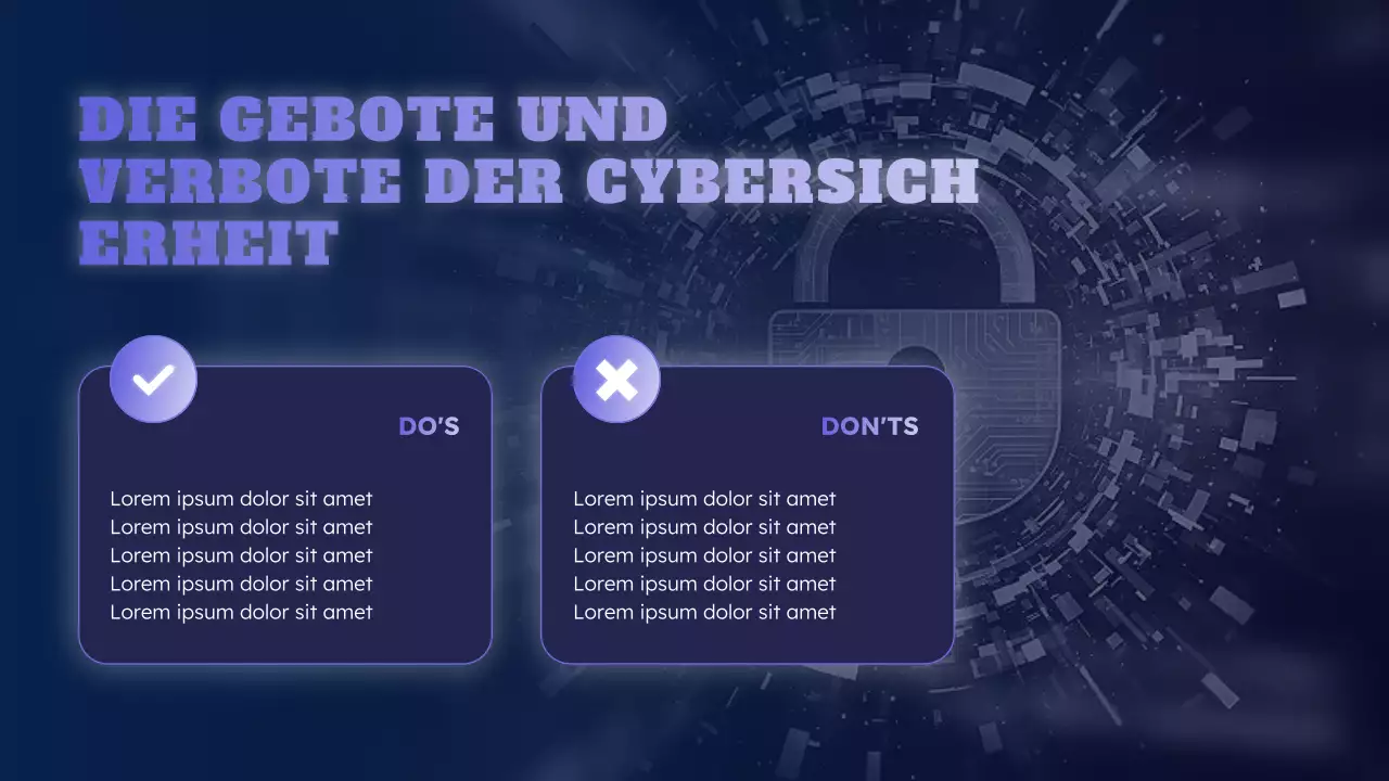 blaues Cybersicherheits-Event