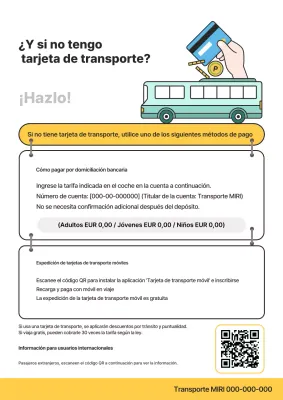 Guía Amarilla Simple de Tarifas de Transporte Público